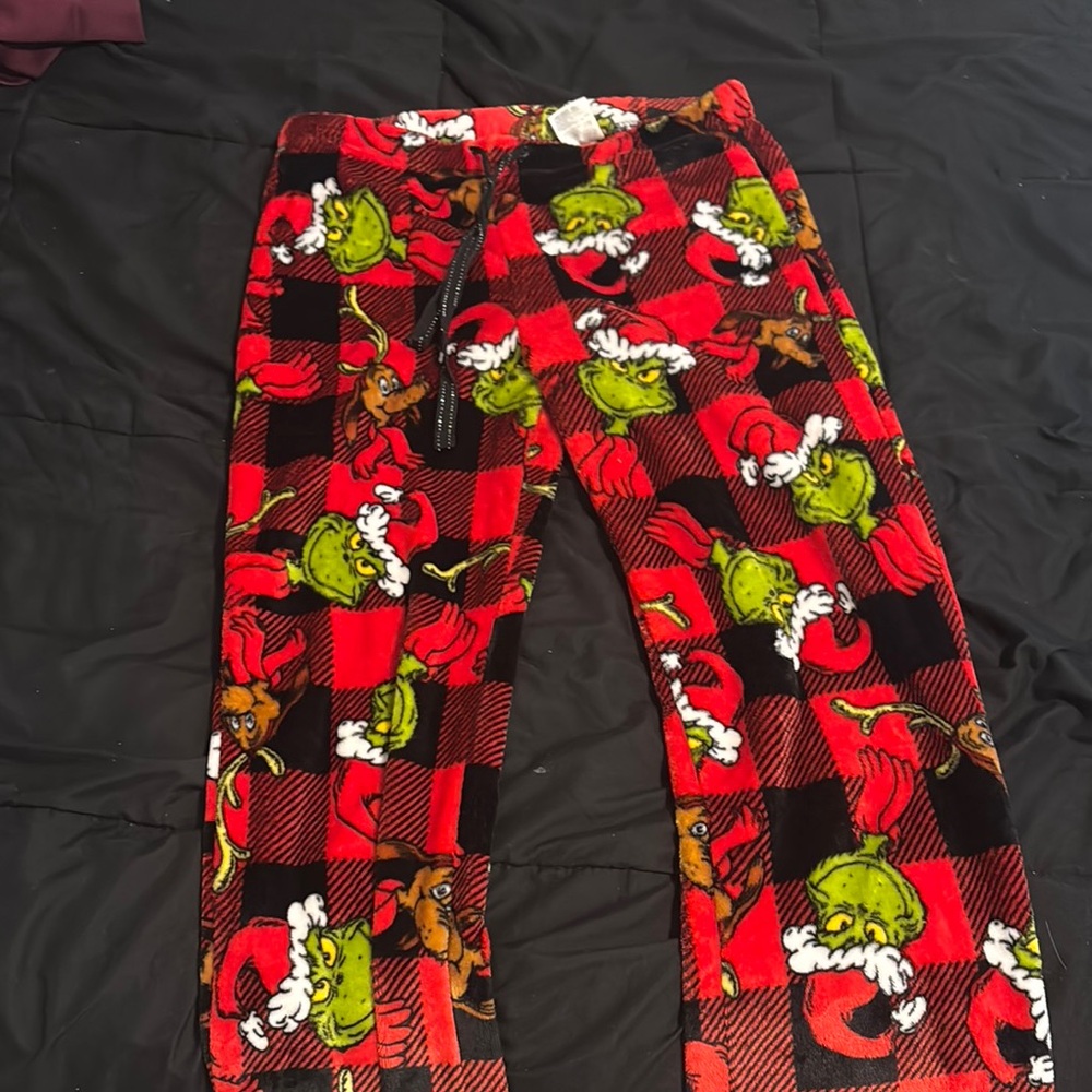 Kids Red Grinch Pajama Pants